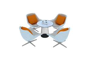 休闲桌椅组合3DMAX模型